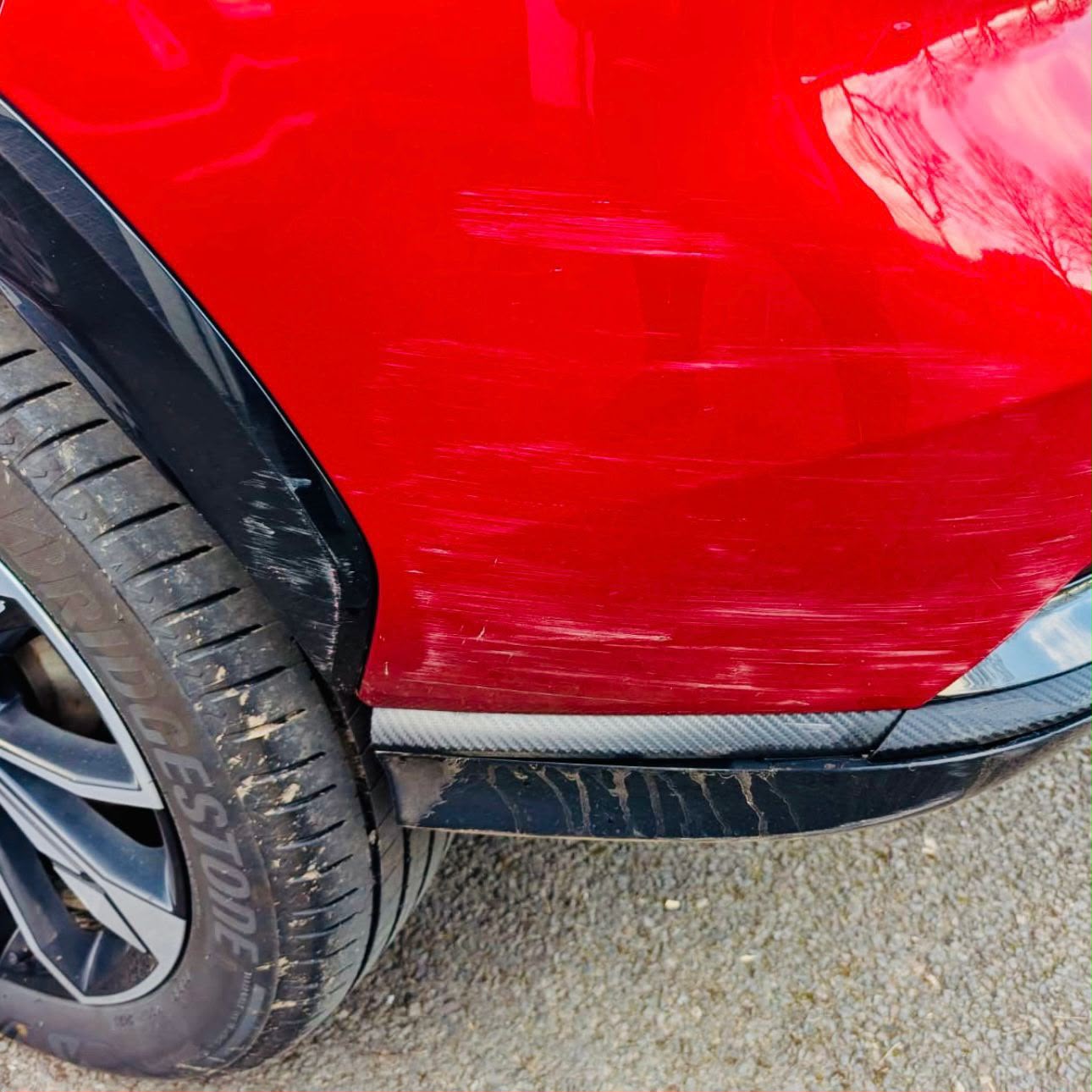 Rear Quarter Repair before repair